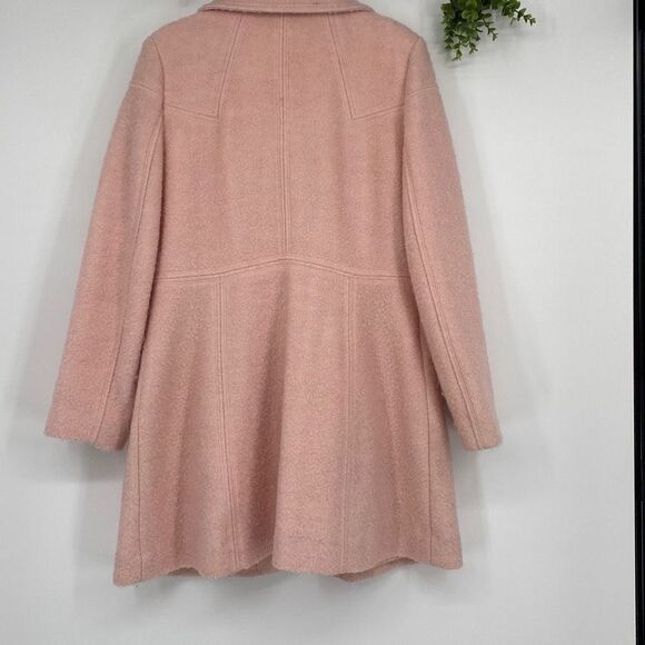 Jessica Simpson Tenth Anniversary Edition Wool Blend Zip Front Over Coat Pink XL - Picture 5 of 16